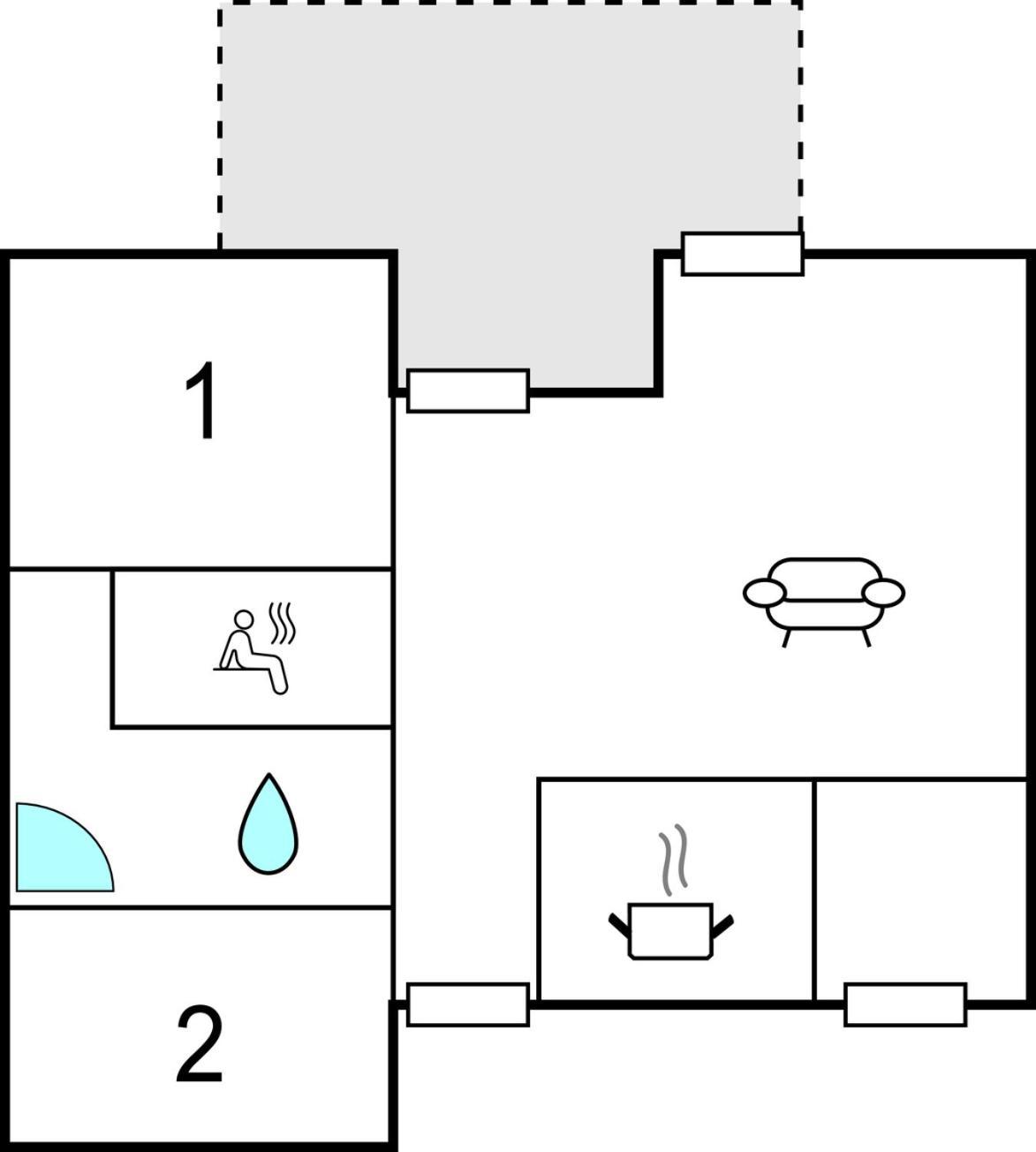 2 Bedroom Nice Home In 레힐린 외부 사진